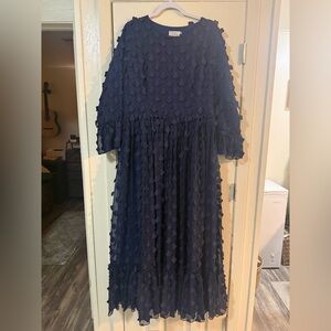 Dainty Jewells Navy Petals in the Wind Maxi Dress
